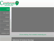 Tablet Screenshot of cerebrum.no